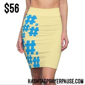 #PrayerPause Summer Seige Women's Pencil Skirt